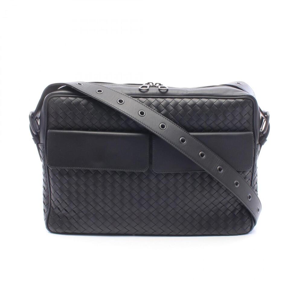 Bottega Veneta Intrecciato Shoulder Bag/Handbag, Leather, Women's, Black